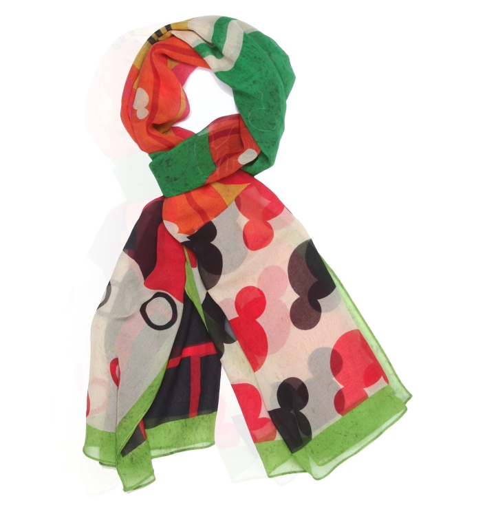Disney Monopop by Satya Paul Mickey & Minnie Mouse patchwork Scarf Rs 2,495